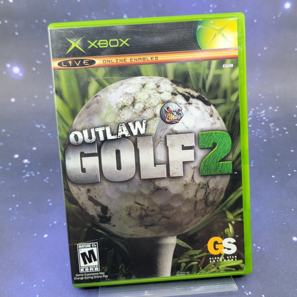 Outlaw Golf 2 Microsoft Xbox Game Original CIB Dave Attell Mature Rated GS